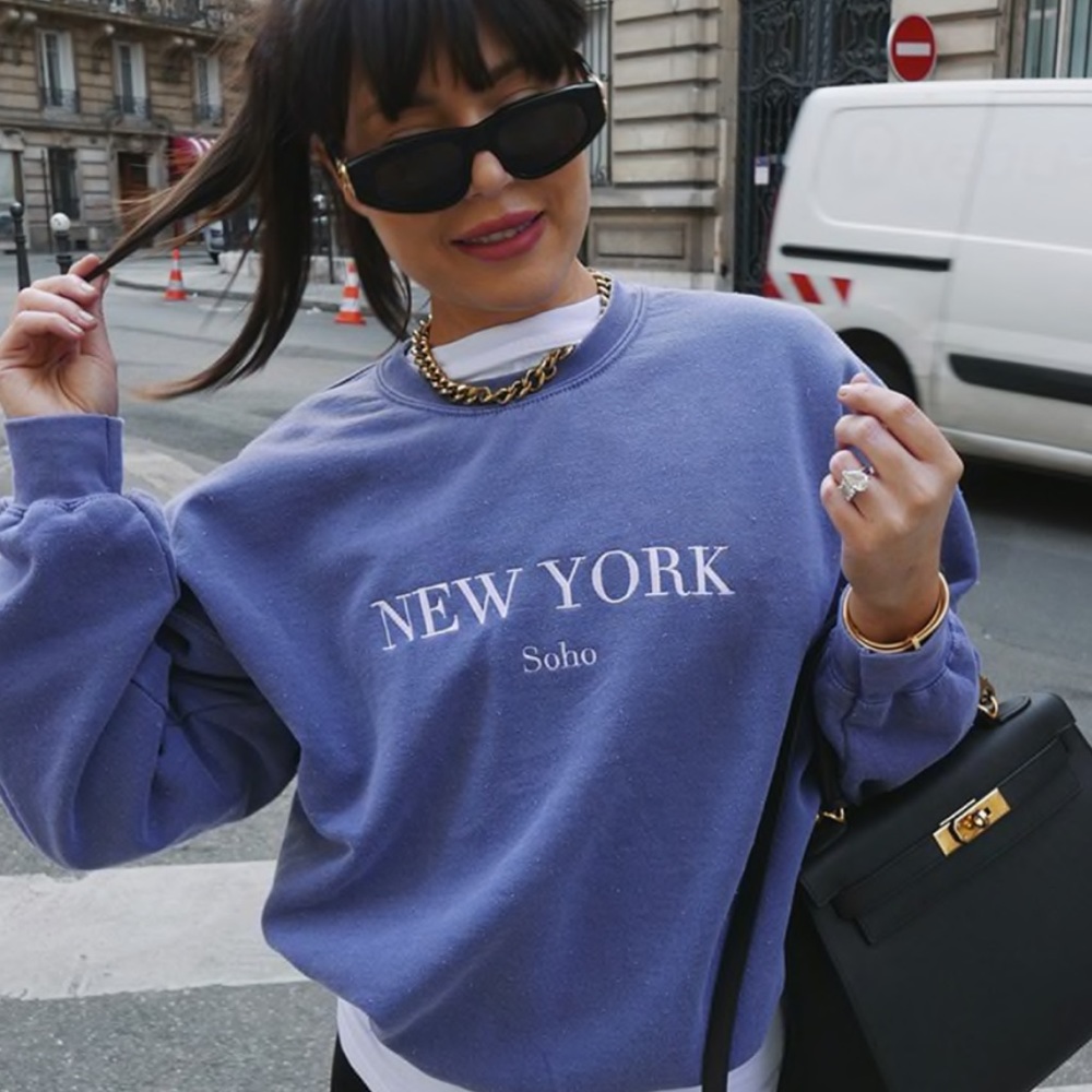 Lorna Luxe New York Soho sweatshirt.